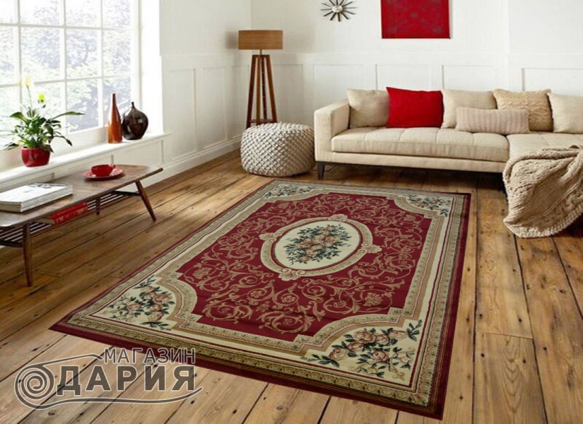 Тъкан персийски килим Blue stones 5261_red